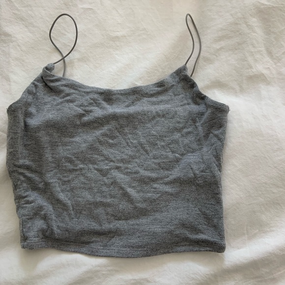 Grey cropped top - Picture 2 of 2